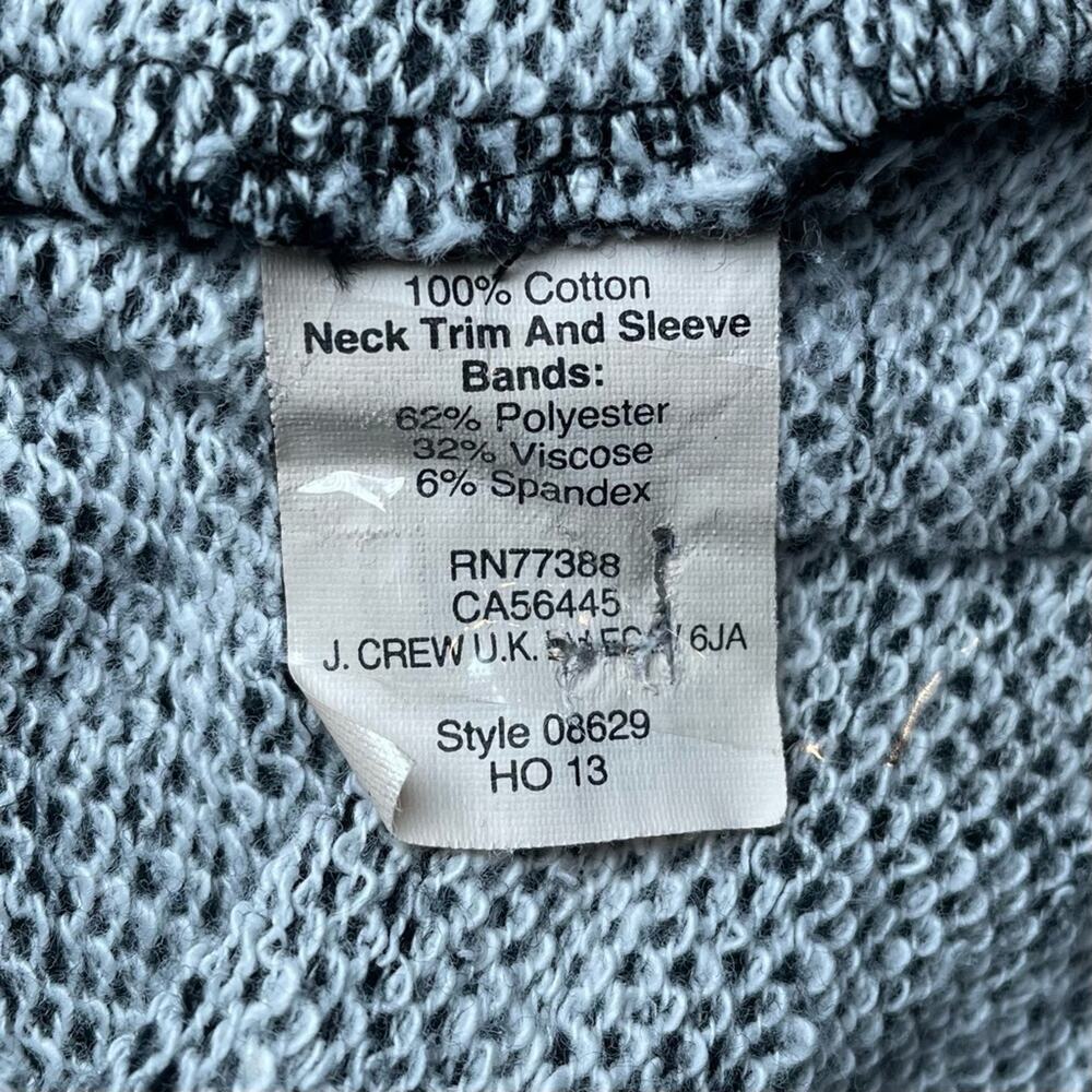 MADEWELL 100% COTTON SWEATSHIRT DRESS LONG SLEEVE - BLACK WHITE - S - Picture 5 of 6
